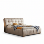 Valcourt Bed opposite-side view of the bed frame on a white background