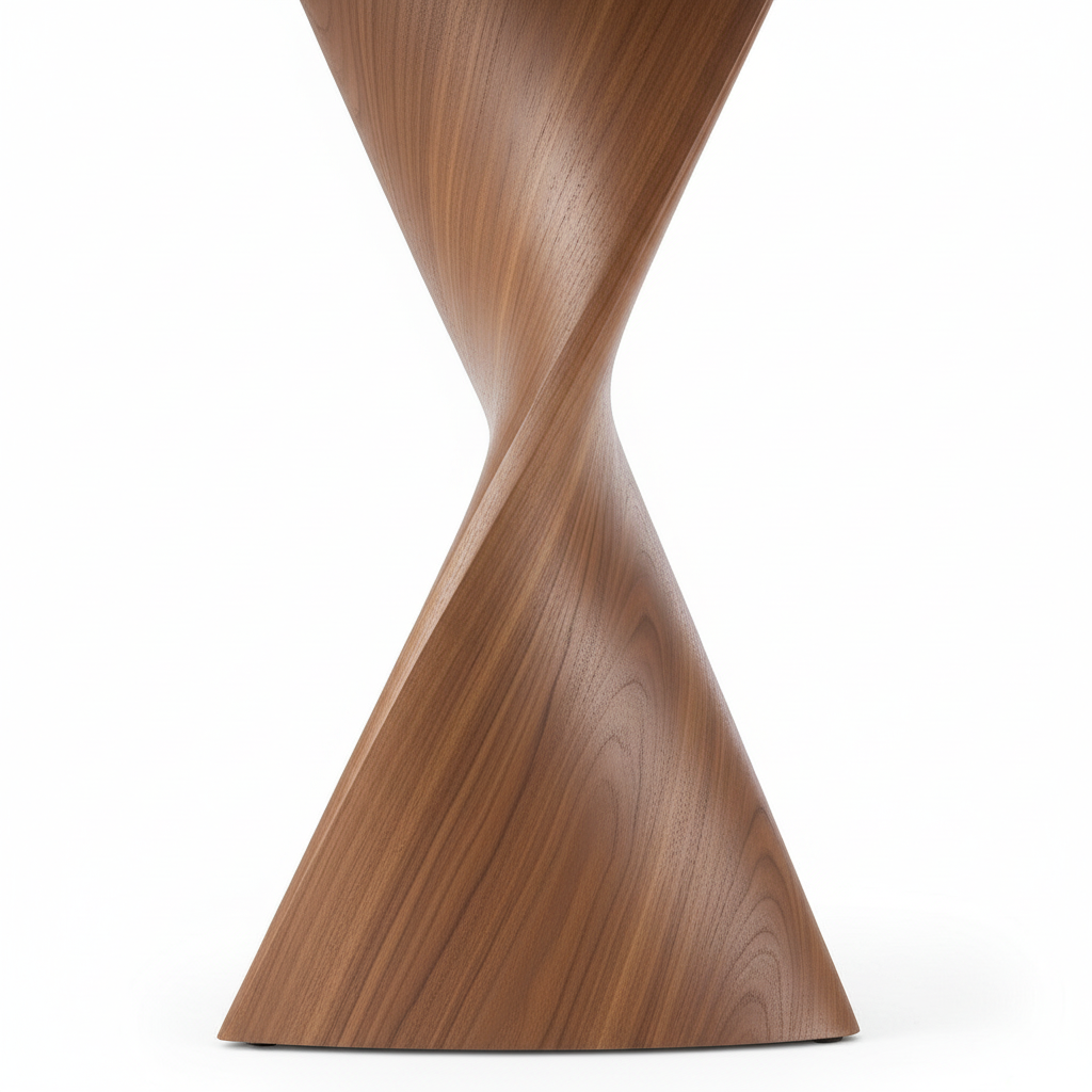 Valencay Marble Dining Table twisted pedestal detail