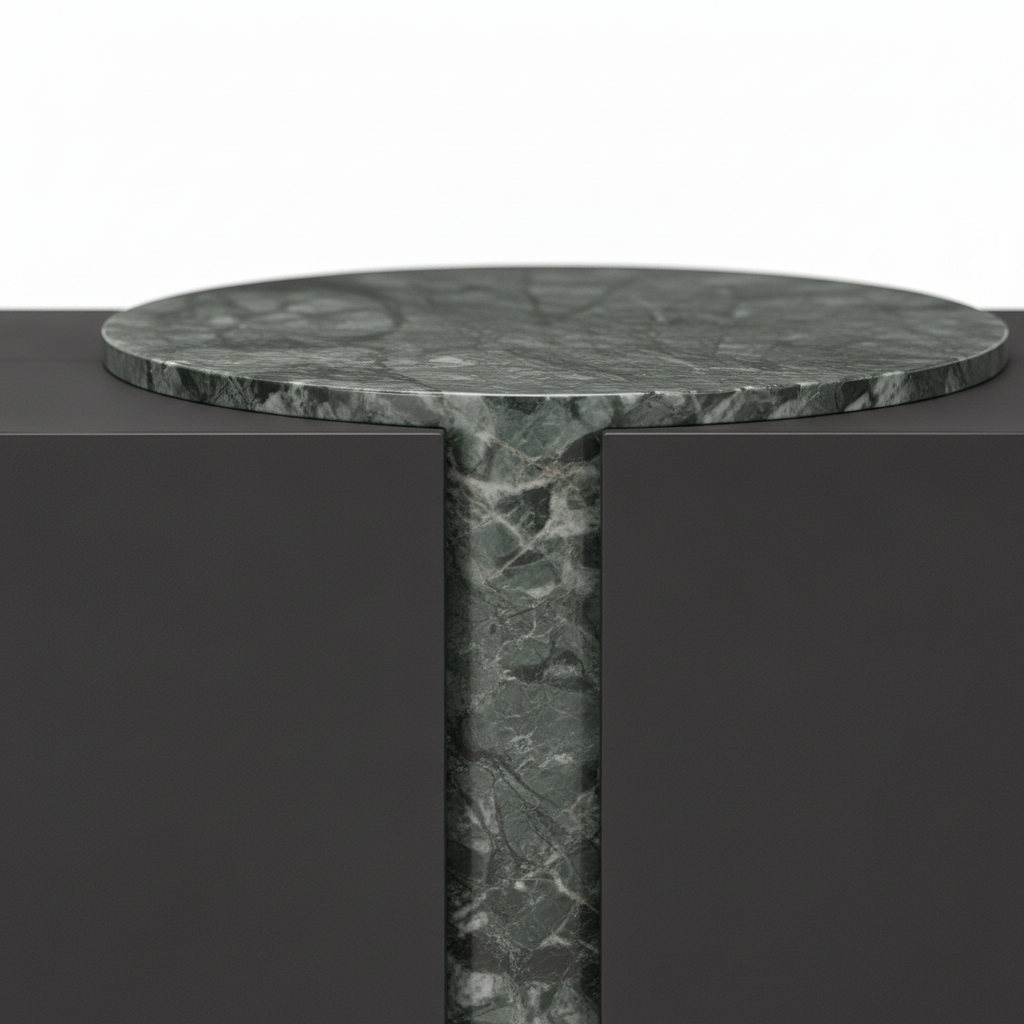Valenne TV Stand — marble top detail