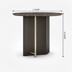 Valmere End Table — length and height dimensions