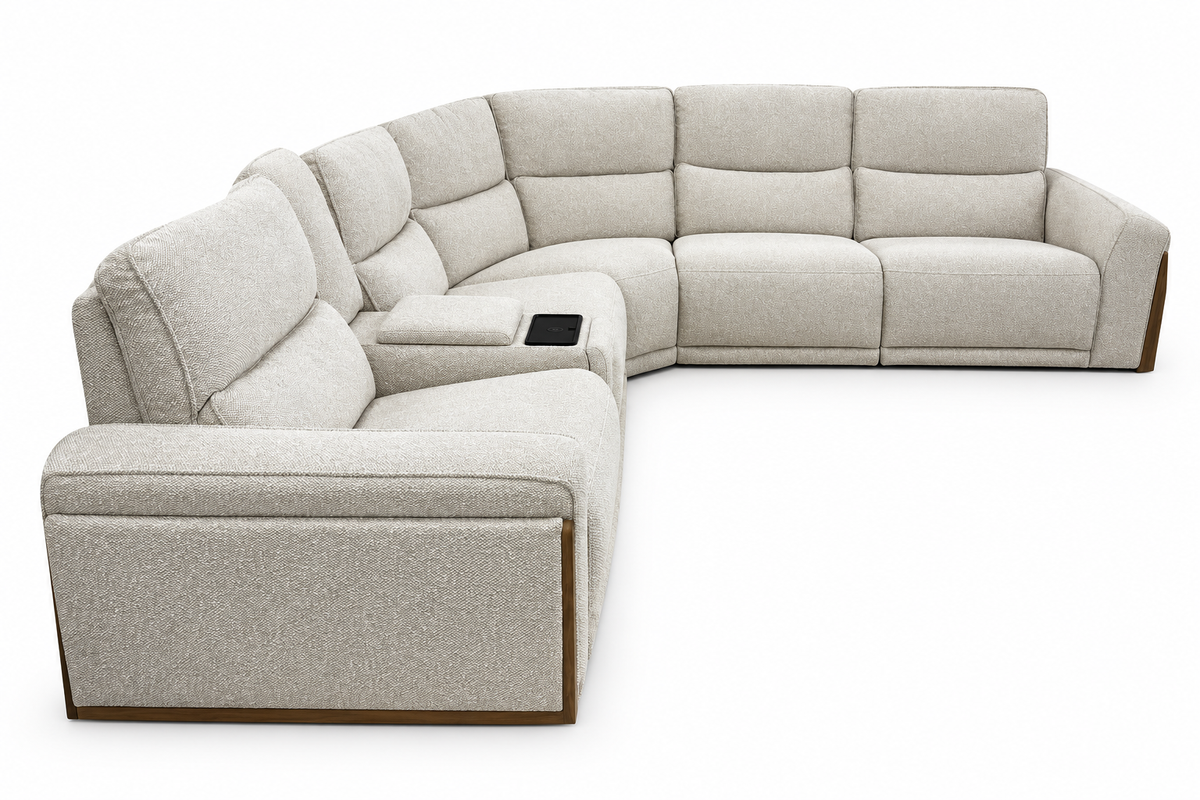 Vauclaire sectional side view with integrated console