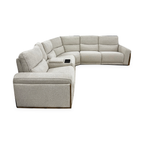 Vauclaire Sectional Sofa — Complete front side view showing the console and end arm