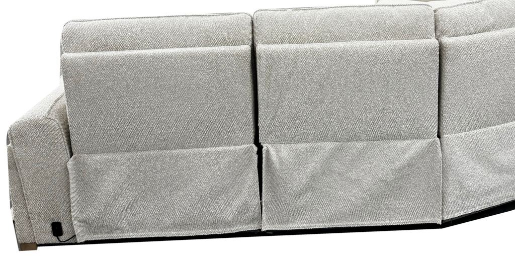 Vauclaire Sectional Sofa — Rear upholstery and panel-seam detail; partial view