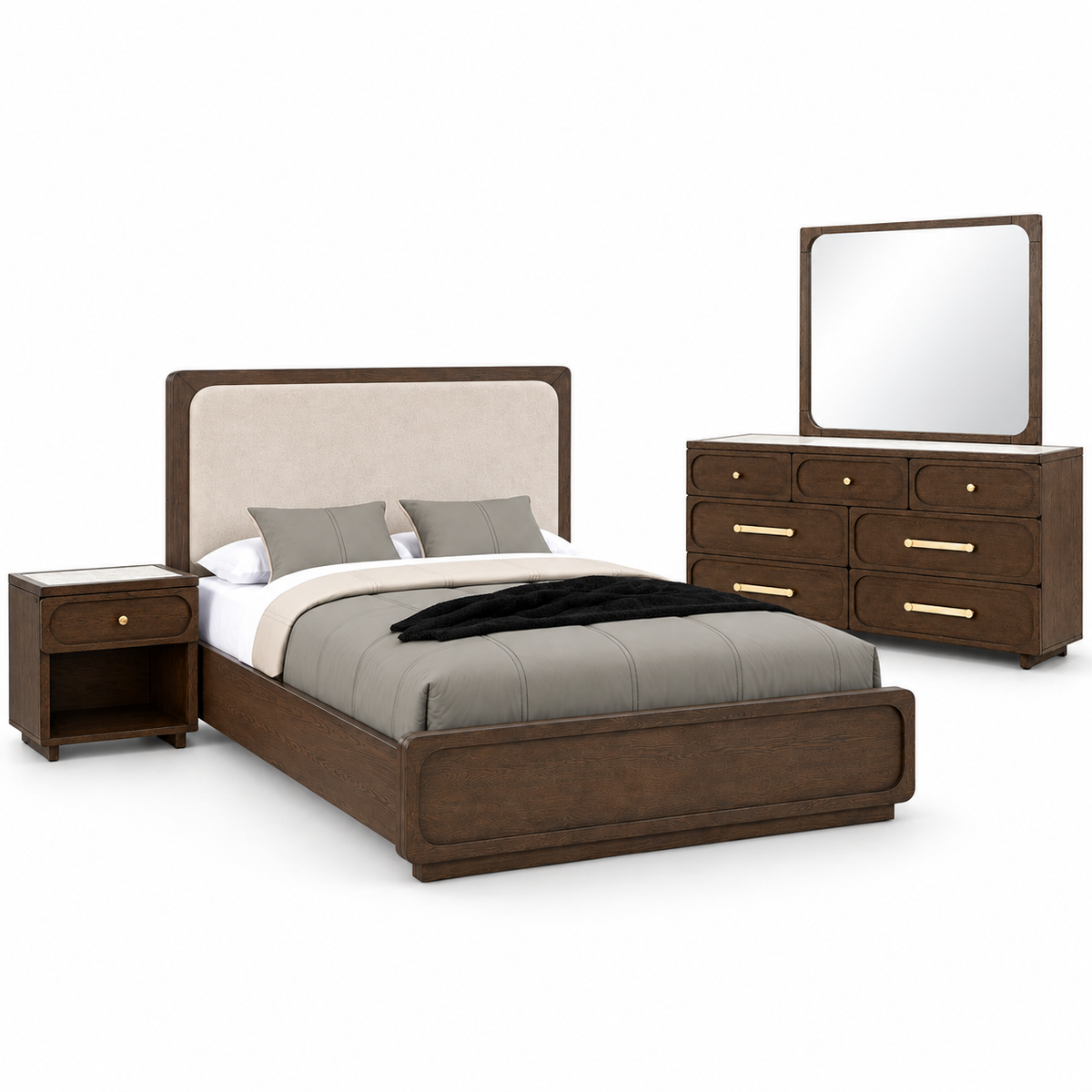 Vellara Upholstered Panel Bedroom Set