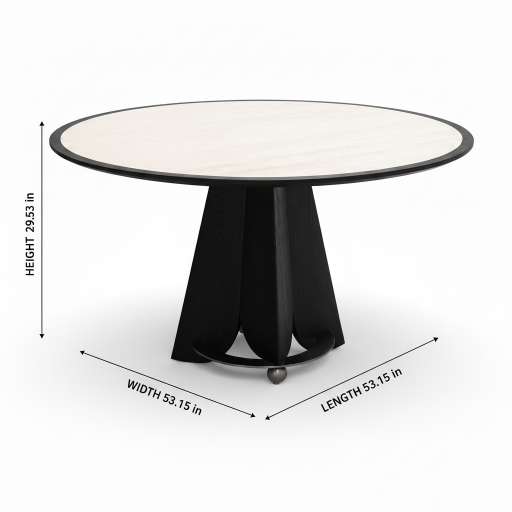 Vellaro Dining Table dimension diagram