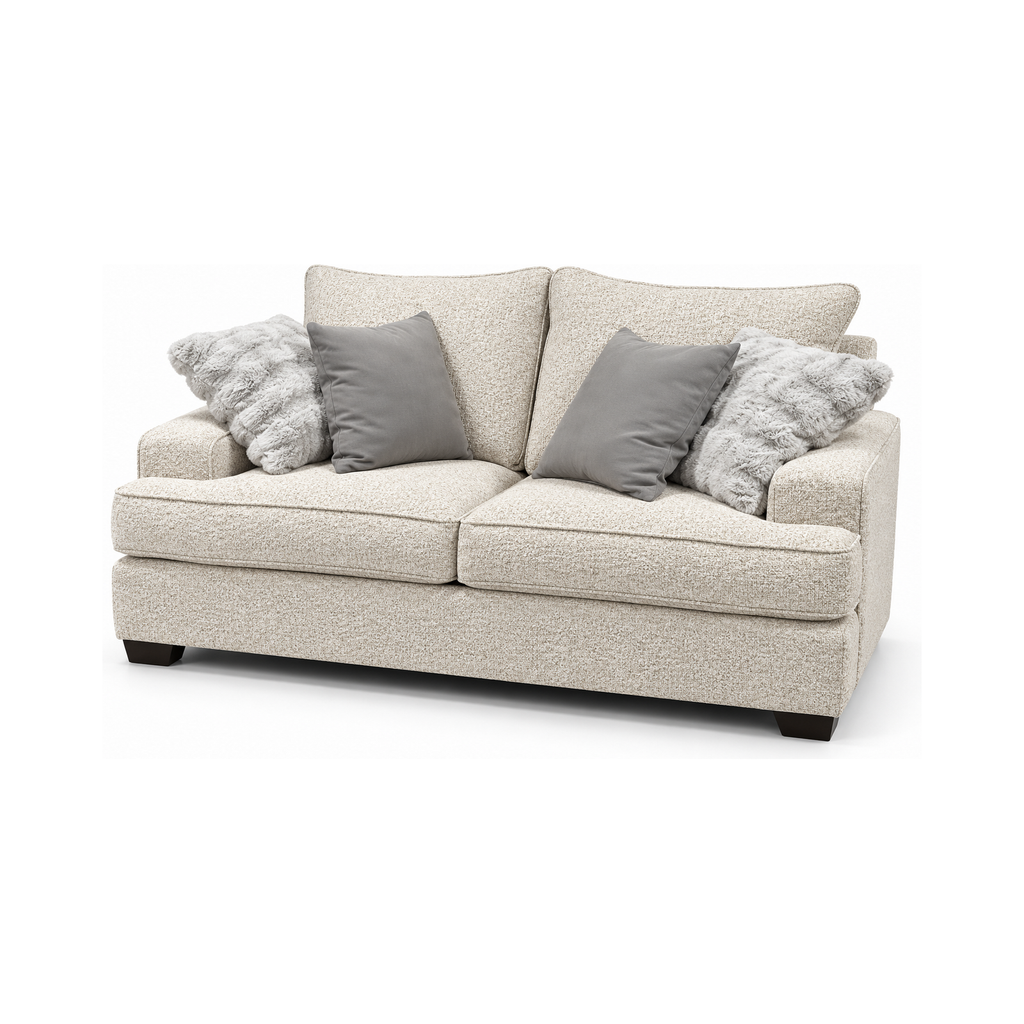 Vellora River Rock Loveseat — full product, square white background