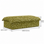 Vessara Bench dimension diagram showing 63.78-inch length, 19.69-inch width, and 15.75-inch height.