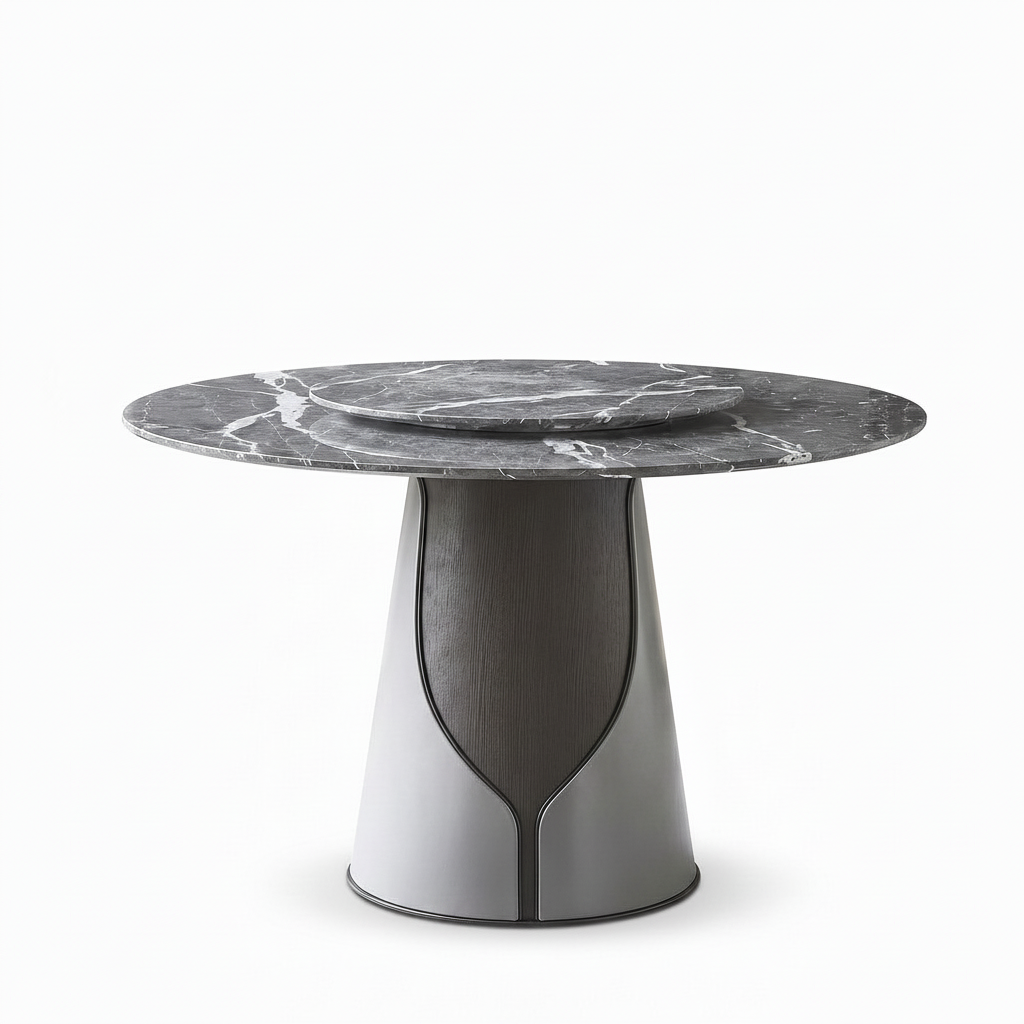Violetta Round Dining Table 45-degree view