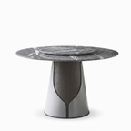 Violetta Round Dining Table 45-degree view