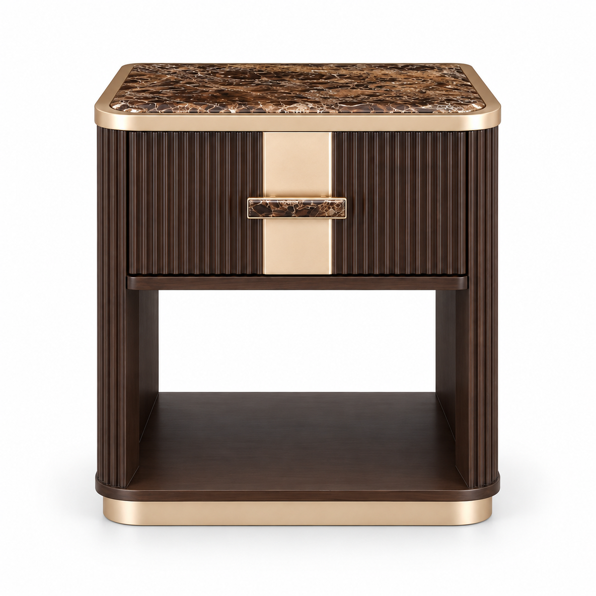 West Kensington 1 Drawer Nightstand — front view on a white background