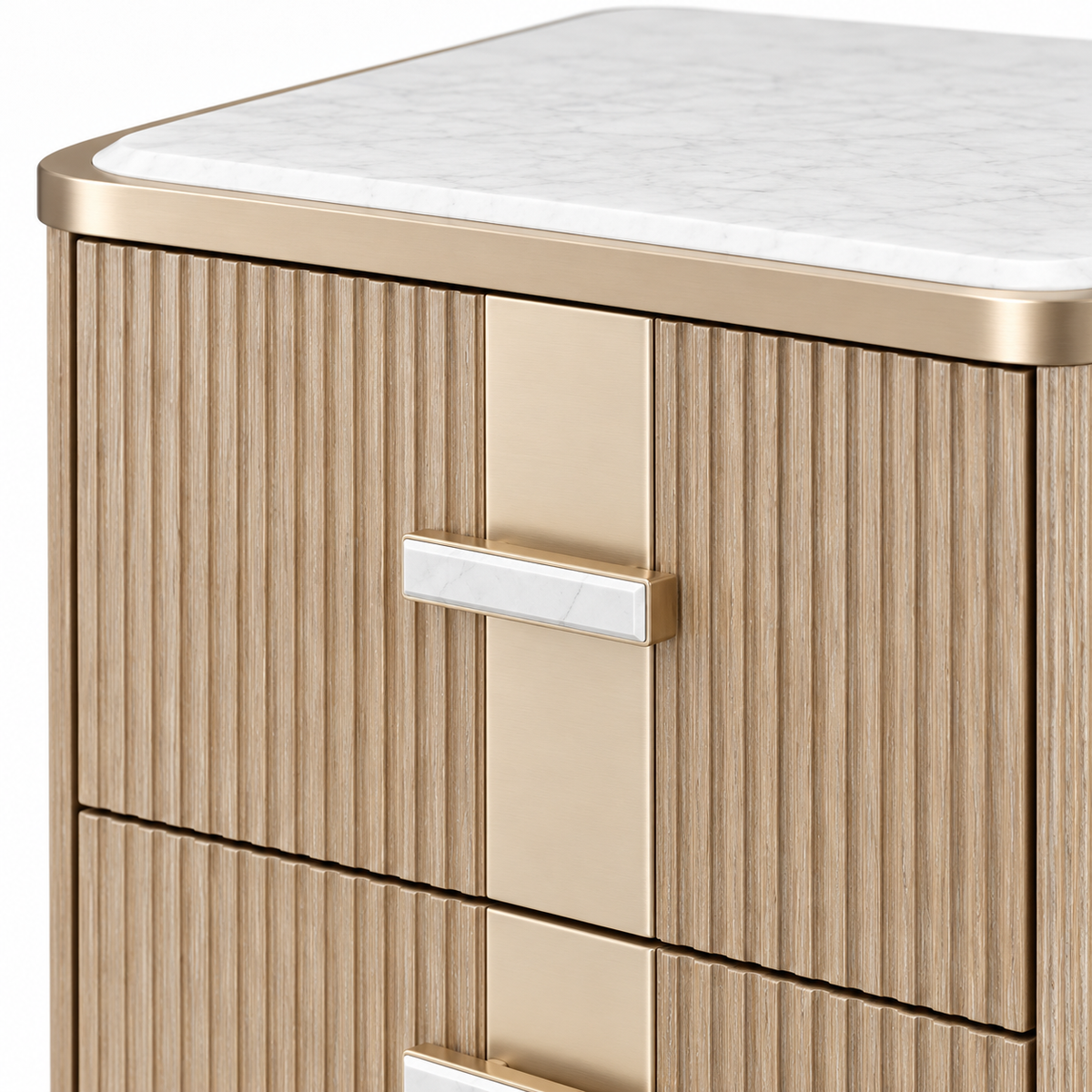 West Kensington 2 Drawer Nightstand — design detail on a white background