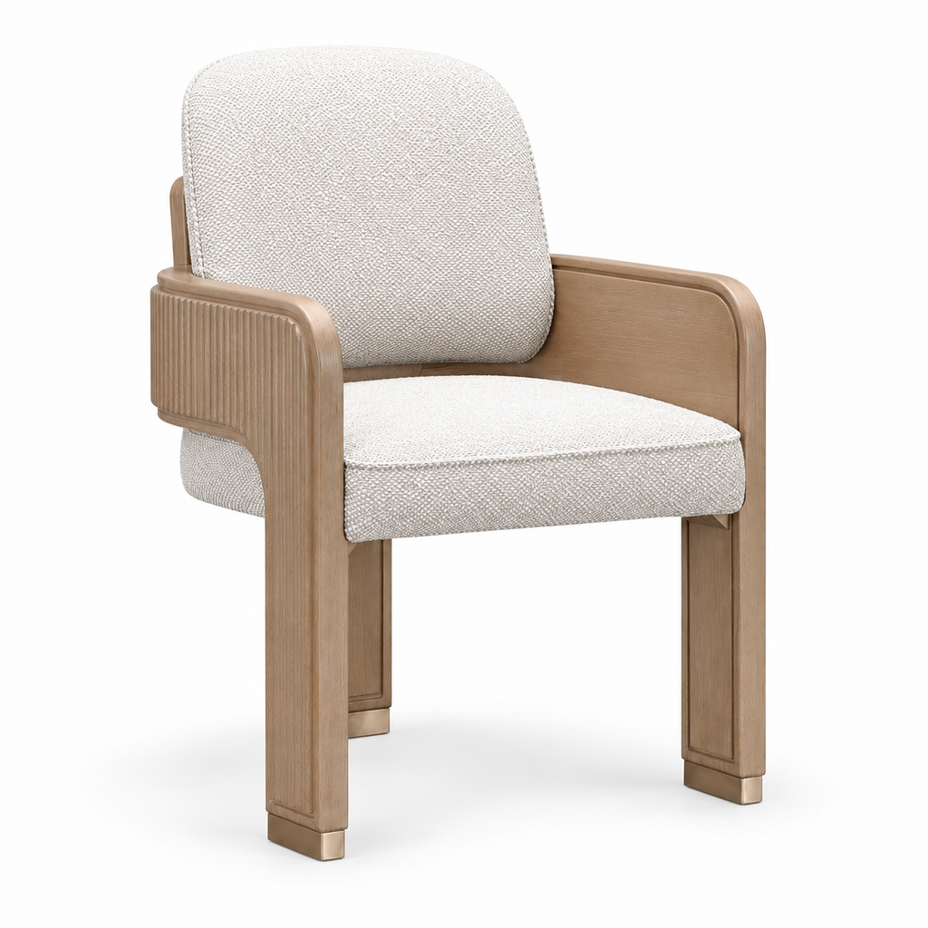 West Kensington Arm Chair — three-quarter view on a white background