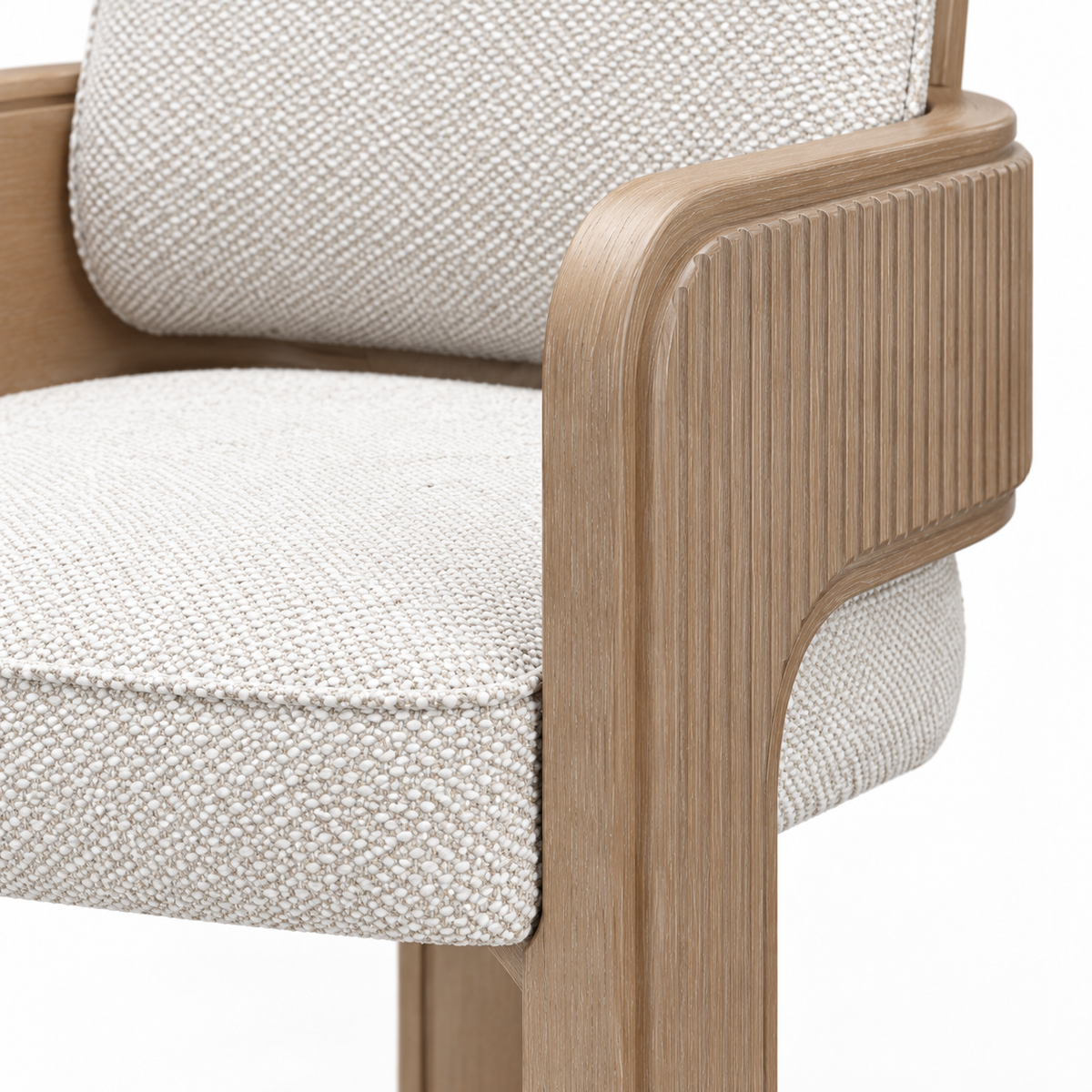 West Kensington Arm Chair — design detail on a white background