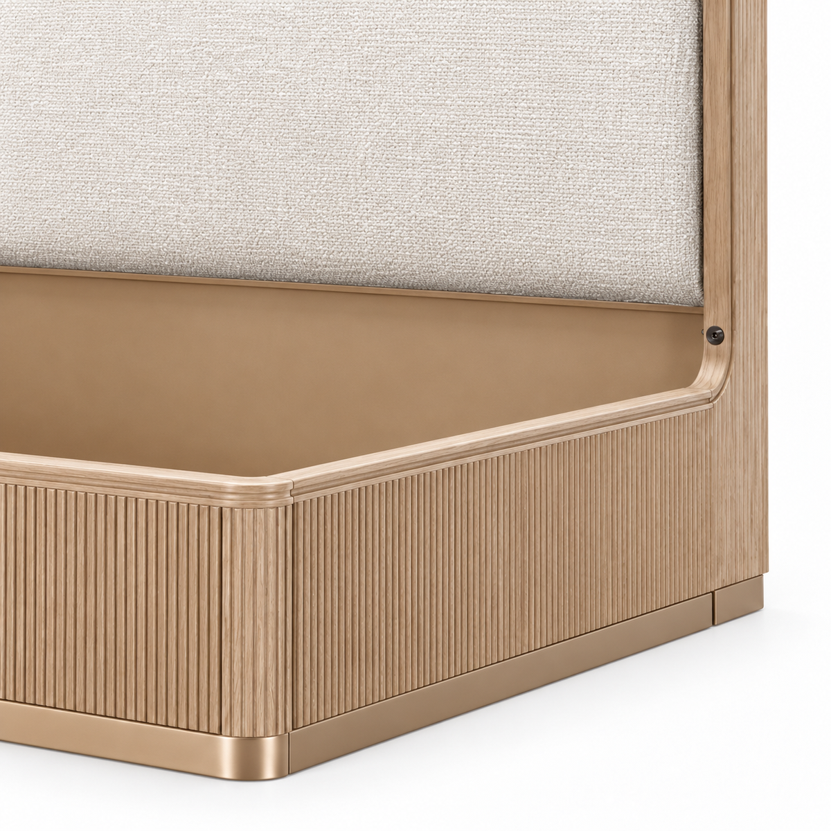 West Kensington Bed — design detail on a white background