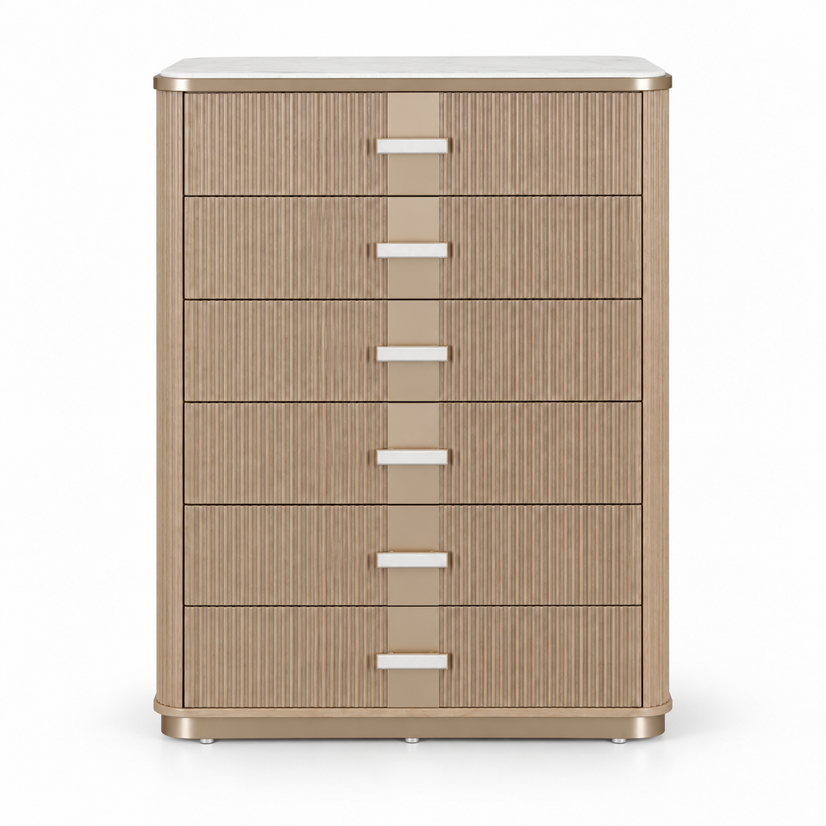West Kensington Highboy Chest — front view on a white background
