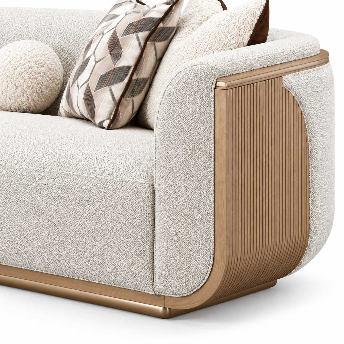 West Kensington Sofa — design detail on a white background