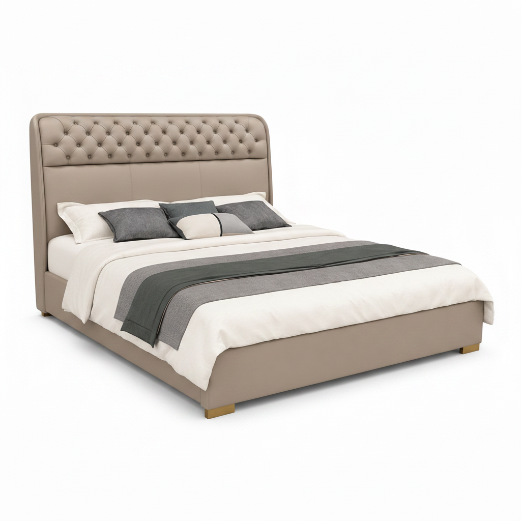 Westrane Bed left-side view of the bed frame on a white background