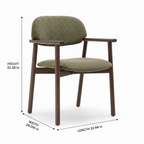 Wexorin Dining Chair dimension diagram
