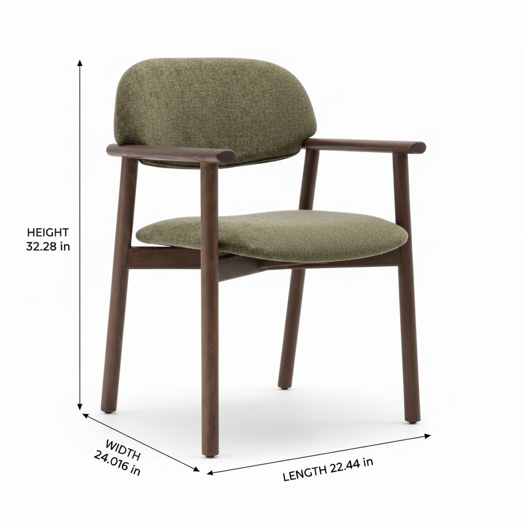 Wexorin Dining Chair dimension diagram