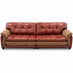 Wistere Sofa — Oxblood studio front view