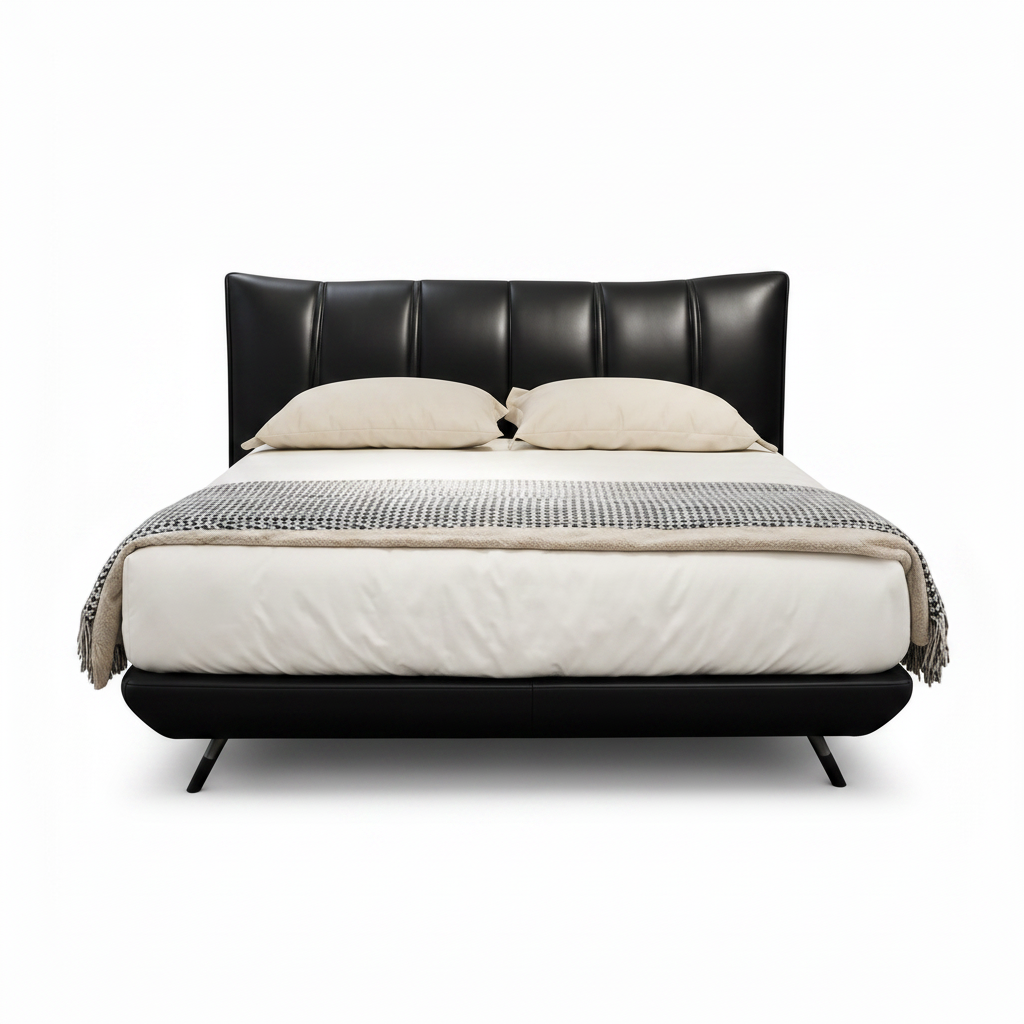 Wycliffe Bed straight-on front view on a white background