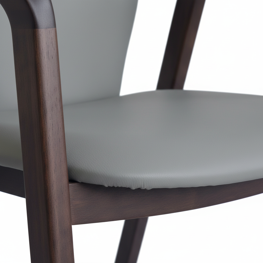 Yvaine Dining Chair - 皮革细节