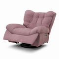 Zelcourt Accent Chair upholstered reclining accent chair with padded arms and tufted backrest on a white background