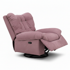Zelcourt Accent Chair front interior view with the seating opening on the right and back on the left on a white background