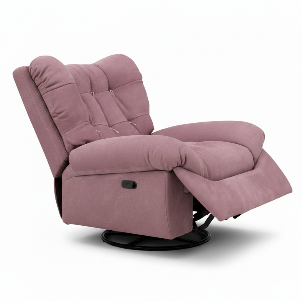 Zelcourt Accent Chair front interior view with the seating opening on the right and back on the left on a white background