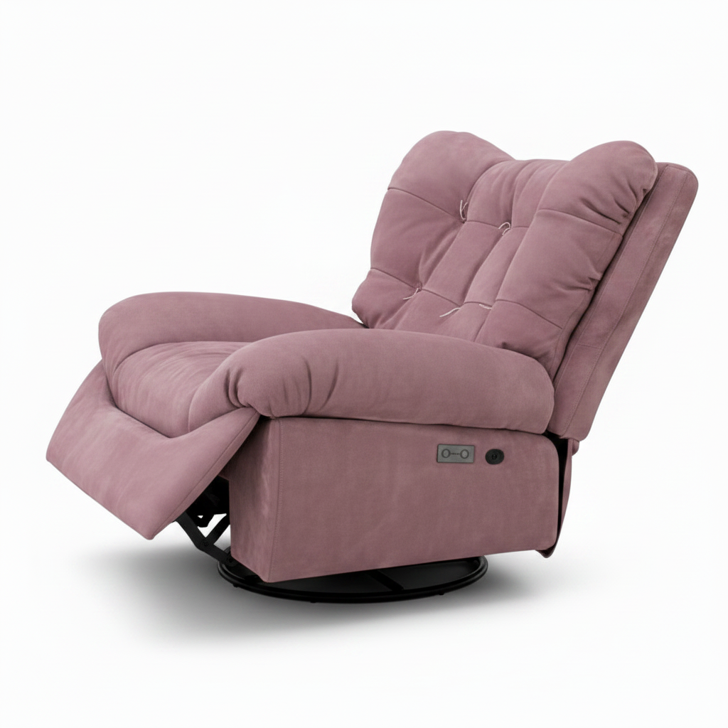 Zelcourt Accent Chair front interior view with the seating opening on the left and back on the right on a white background