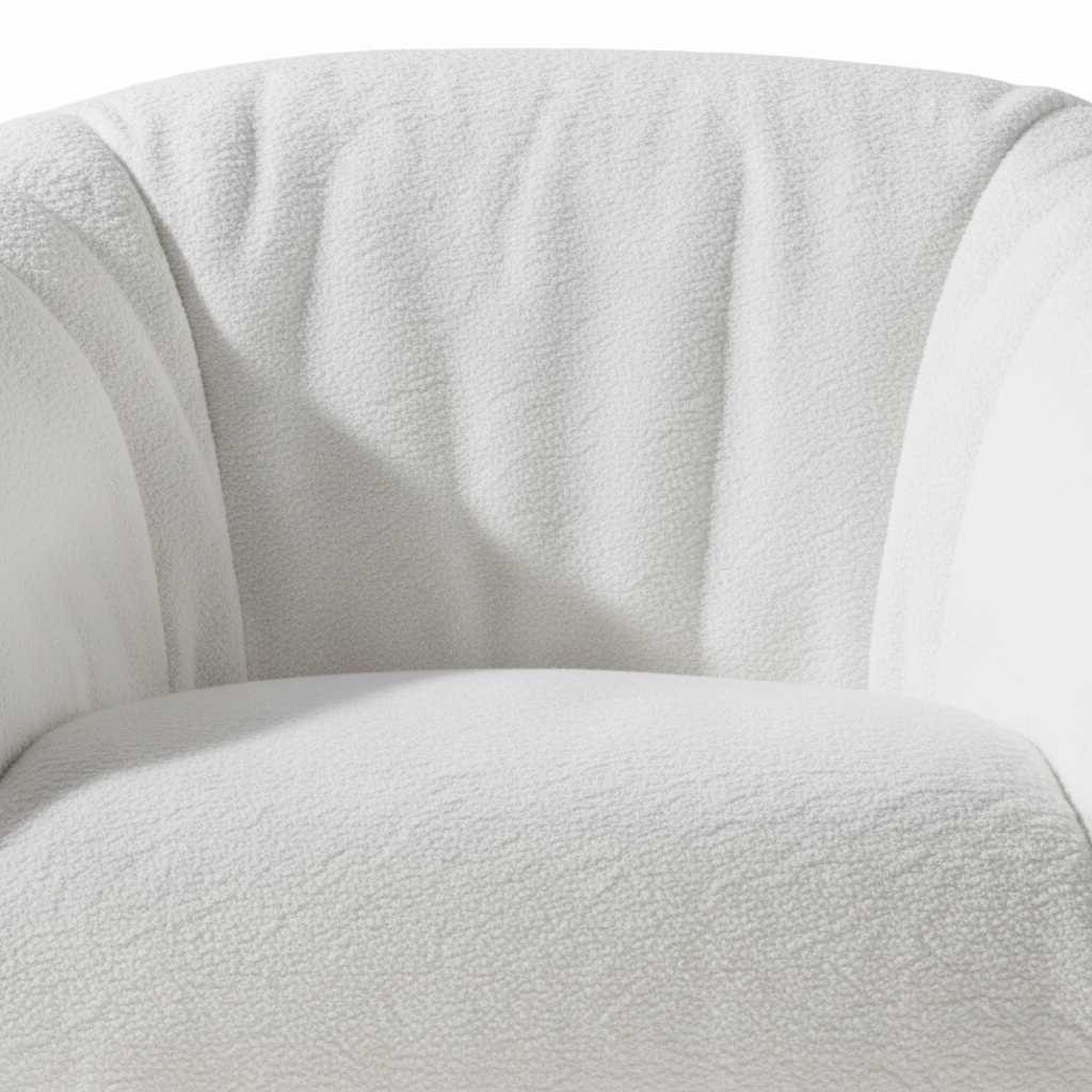 Zelmira Accent Chair quilted backrest detail showing the stitched upholstery and padded construction.