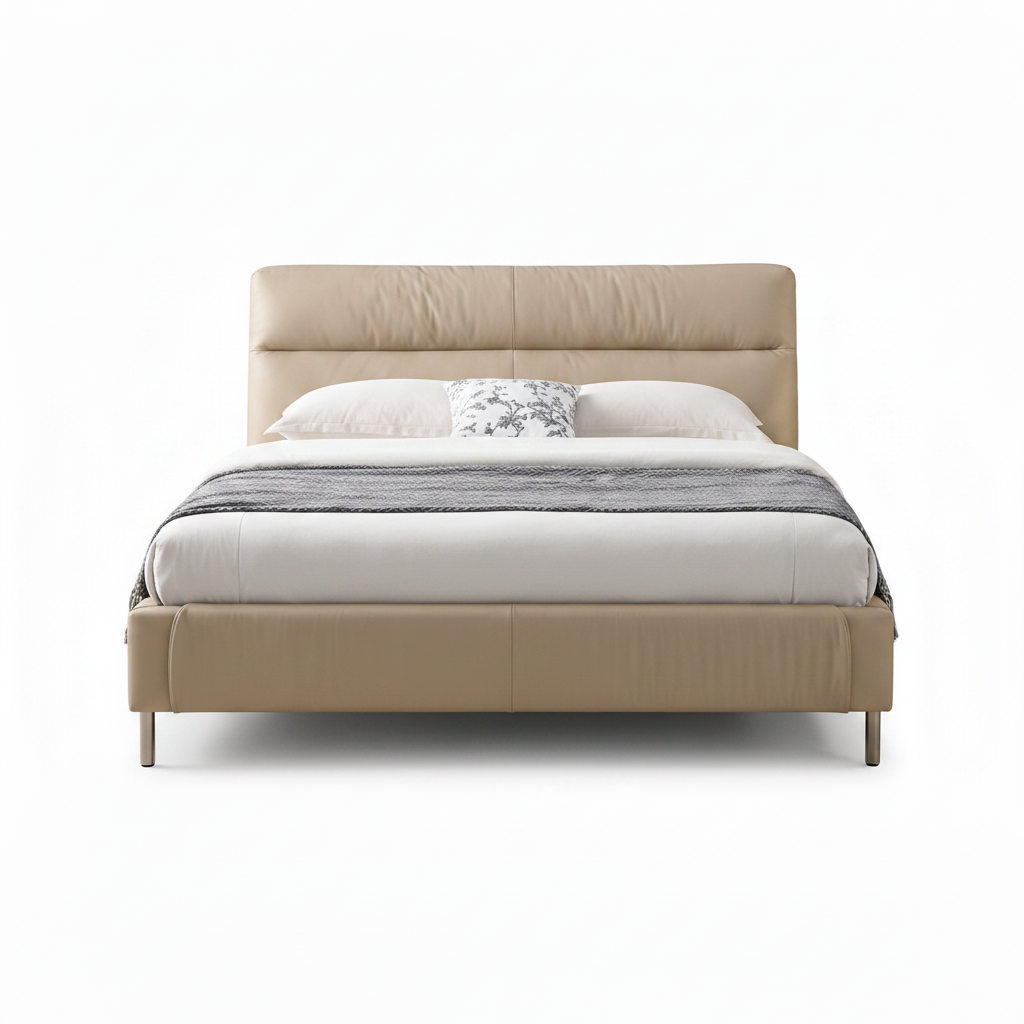 Zorvain Bed straight-on front view on a white background